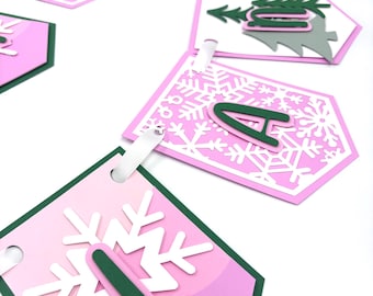 Winter Onederland Geburtstagsgirlande: Dekoration für die 1.Geburtstagsparty
