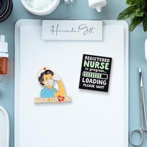 Nurse Enamel Pin / Medical Staff Pin Badge / Nursing Pin / Medical Care Pin / Cute Enamel Pin Set / Gift for Her Him