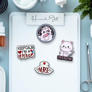 Doctor Nurse Medical Staff Enamel Pin / Medical Science Pin Badge / Nursing Pin / Medical Care Pin / Cute Enamel Pin Set / Gift for Her Him