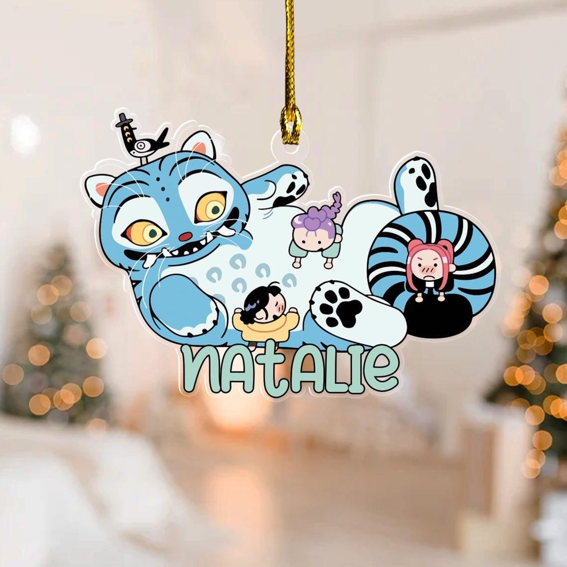 Discover Personalized Huntrix Christmas Ornament, Custom Kpop Demon Hunter Ornament, Custom KPDH Christmas Ornament