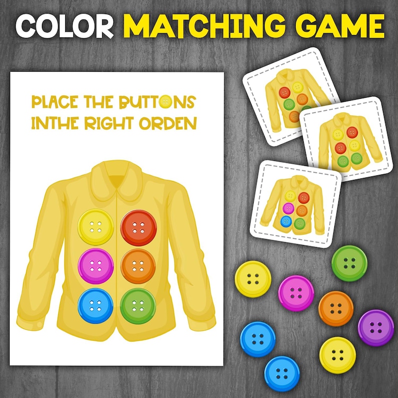 Color Match Activity | Color Recognition Identification | Learning ...