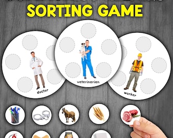 Community Helpers Sorting Activity | Community Helpers Matching Activity | Jobs and Occupations Activities