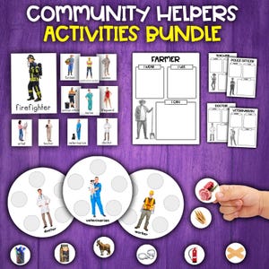 Community Helpers Activities Bundle | Jobs Occupations Careers Activity