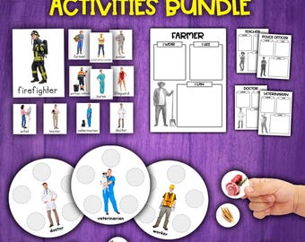 Community Helpers Activities Bundle | Jobs Occupations Careers Activity