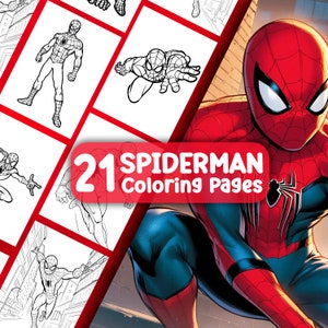 Spider-Man Kleurplaten | Afdrukbare Spider-Man | Kleurplaten Superhelden