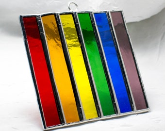 Rainbow (Made To Order) Stained Glass Suncatcher