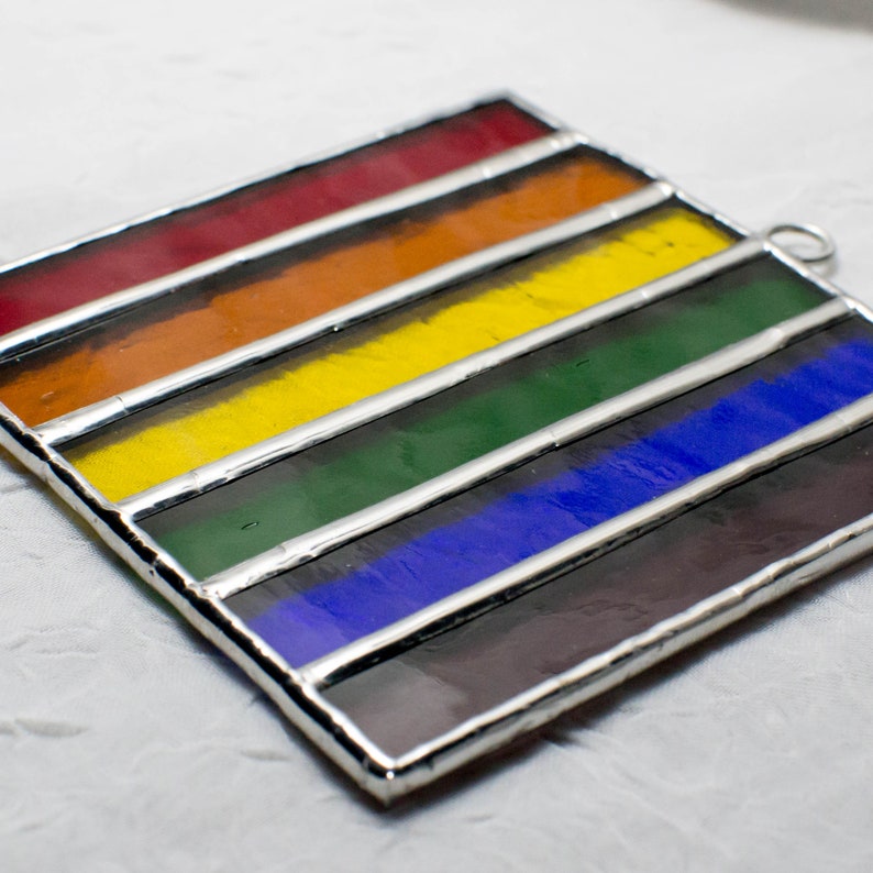 Rainbow Made To Order Stained Glass Suncatcher image 6