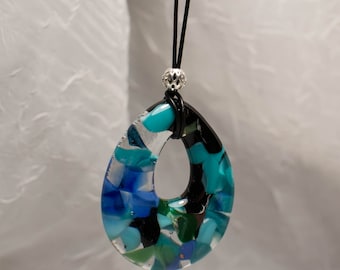Fused Glass Pendant - Conglomeration