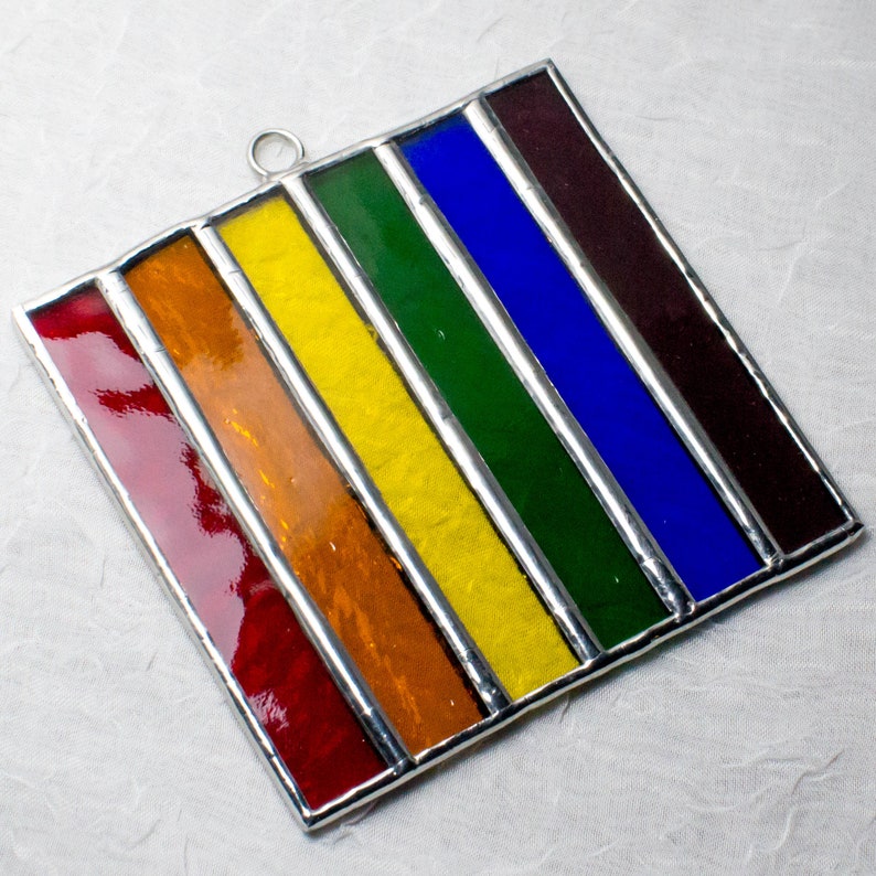 Rainbow Made To Order Stained Glass Suncatcher image 4