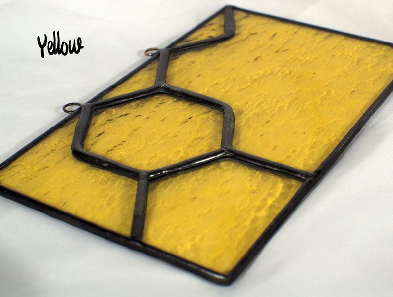 Dopamine Made To Order Stained Glass Suncatcher Yellow