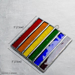 Rainbow Made To Order Stained Glass Suncatcher image 2