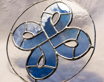 Reflection - Celtic Knot Stained Glass Suncatcher