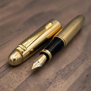 Handmade Brass Fountain Pen Personalized Engraved Calligraphy Gift Custom Pen Gift for writer Executive Pen Gift Graduation Gift