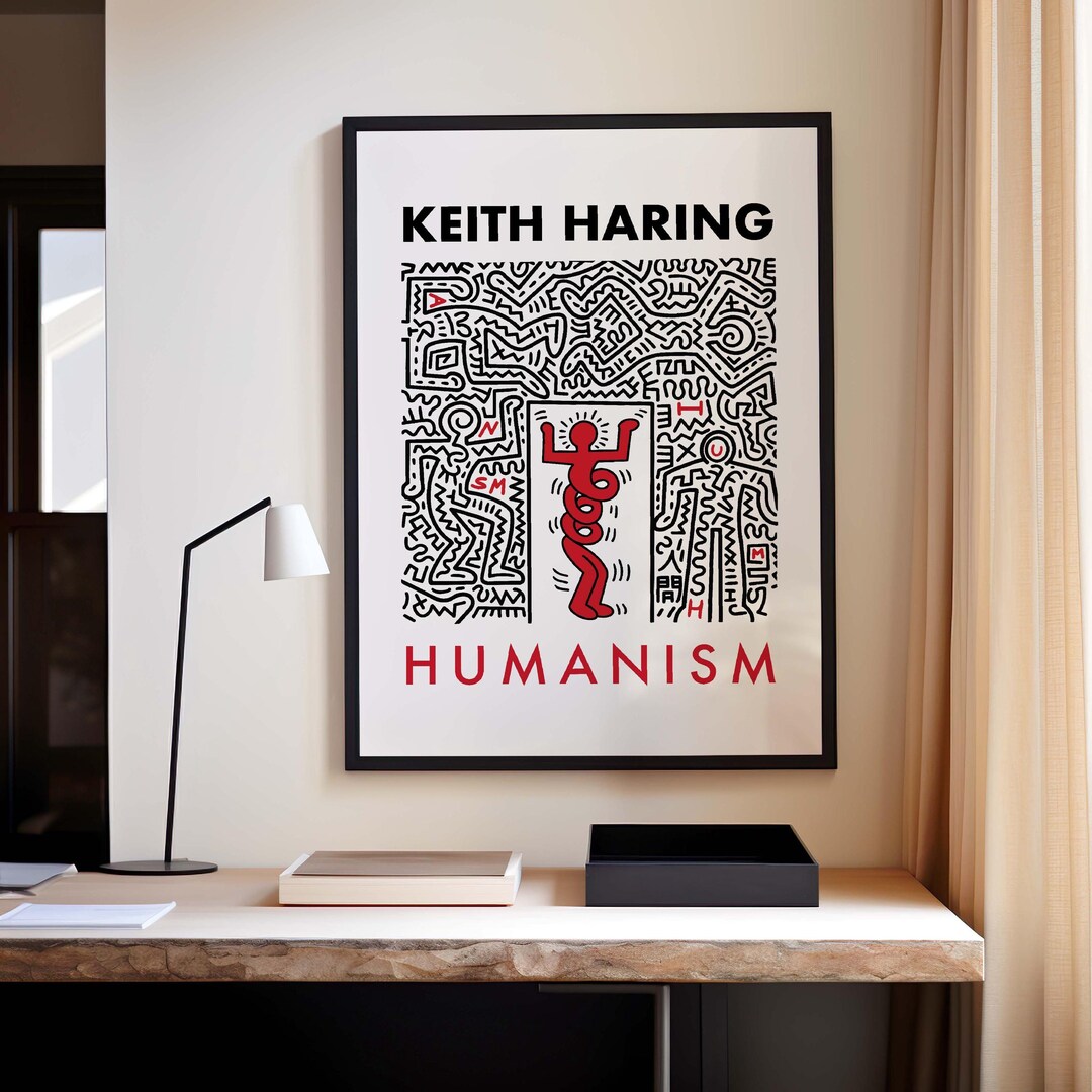Keith Haring Humanism Pop Art Wall Art, Digital Print Download, Digital ...