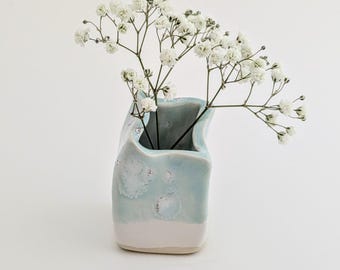 Keramische knopvaas - Celadon