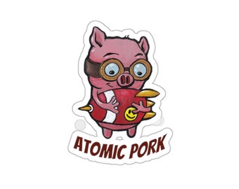 Atomic Pork Sticker