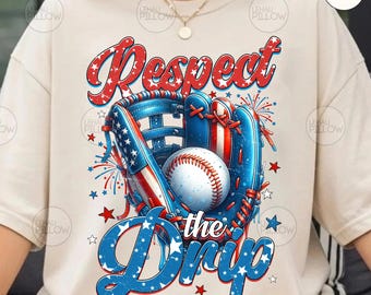 Baseball Drip Png, 4th Of July Baseball Png, Freedom Png, Baseball Independence Png,Retro Baseball Png, Ice Cream Drip Png, Respect The Drip