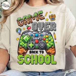 Game over Back To School Png, School Video Controller Png, School Life Png, Game Controller Png, First Day Of School Png, School Boy Png