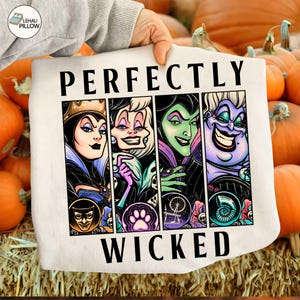 Perfectly Wicked Bad Witches Club Png , Retro Halloween Costume Png, Villain Gang Png, Villains Png, Trick Or Treat Png Design
