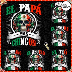 El Papa Mas Chingon PNG Bundle, Mexican Flag Papa Png, Papa Latino PNG, Spanish Dad Png, Dad Chicano PNG, Chingon Fathers Day Png
