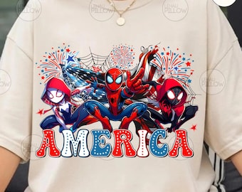 Superhéroe 4 de julio PNG, Día de la Independencia, Camiseta para niño PNG, América PNG, Diseño infantil 4 de julio PNG, Héroe de dibujos animados 4 de julio PNG