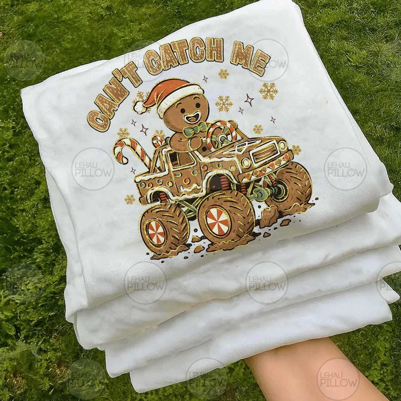Gingerbread Man Monster Truck Png, Funny Retro Christmas Gingerbread ...