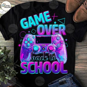 Game over Back To School Png, School Video Controller Png, School Life Png, Game Controller Png, First Day Of School Png, School Boy Png