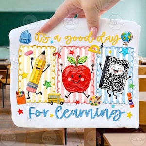 Penseldrag Det är en bra dag för lärande PNG, Tillbaka till skolan PNG, Grundskolelärare PNG, Lärarliv PNG, Var snäll lärarskjortadesign bild 4