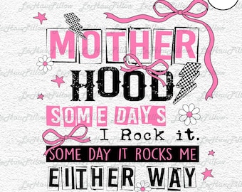 Moederschap Coquette Bow png, grappige moeder sarcastische mama retro moeder png, pittige Moederdag, retro moederkap png