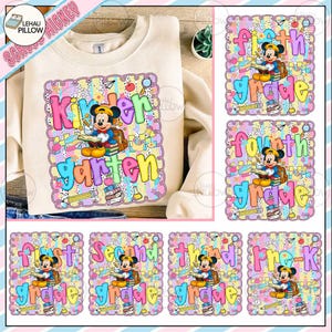 Back To School Grade Png Bundle, School Grade Png, Prek Squad Png, Kindergarten Png, Welcome Back To School Png