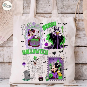 Halloween Mouses And Friend Png, Retro Halloween Cartoon Png, Spooky Season Png, Trick Or Treat Png, Spooky Halloween Png Design