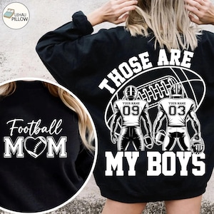 Mamá de fútbol personalizada (PNG), ese es el nombre personalizado de mi hijo, día del partido de fútbol infantil (PNG), mamá animadora retro (PNG), regalo de fútbol para ella y él