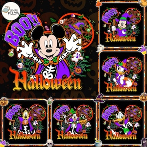 Mouse And Friend Halloween 2024 Png Bundle, Not So Scary Halloween Png, Family Halloween Shirts Png, Halloween Trip Png, Halloween Png