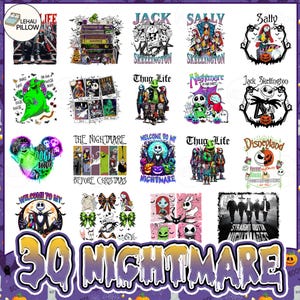Halloween Nightmare Friends Png Bundle, Thug Life Png, Spooky Season Png, Trick Or Treat Png, Lovers Gothic Png, Vintage Nightmare Png