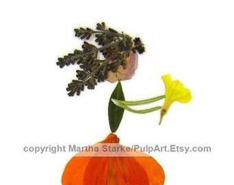 Pressed Flower Art Tutorial: Make Your Own Petal People (PDF)