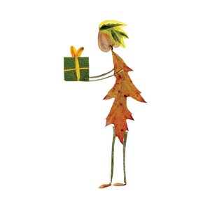 PRESENTE - Aniversário, Dia das Mães, Natal, Hanukkah, Formatura ou qualquer presente - Petal People - Impressão artística de flores prensadas, Cartão de jardim