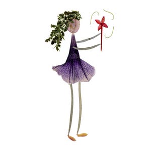 SPELDWIEL - Briefpapier voor de tuinman, natuurliefhebber, botanicus - Grappig kaartje met print van geperste bloemen, Botanische kunst