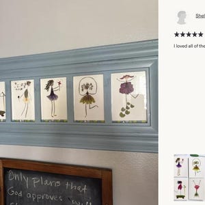 Pressed Flower Notecard Set: Botanical Art Cards for Gardener, print of petal people image 11