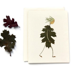 LOPEN - geperste bloemenkunstprint - grillige botanische wenskaart, bloemblaadje, tuin kinderkamer kunst aan de muur, voor de tuinman, natuurliefhebber