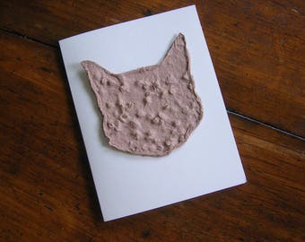 Plantable Cat Sympathy Card: Forget-Me-Not Seeds