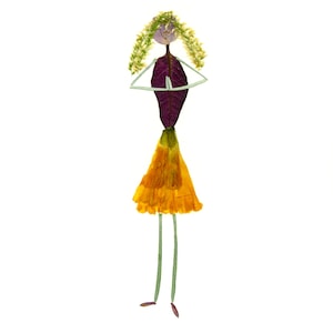 DANKBAARHEID - Bedankkaart - Botanische kunstafdruk gemaakt van geperste bloemen - Petal People Press - Tuingroeten, bedankt!