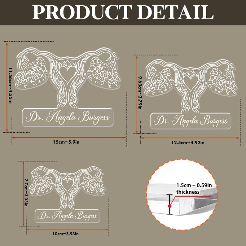 Gynecologist Acrylic Plaque With Custom Name, Gift for Labor and ...