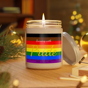 Burning with Pride Candle - Philadelphia Rainbow Pride