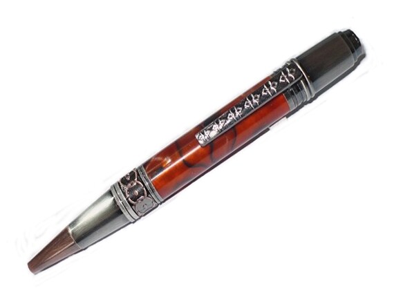 Handcrafted twist pen Art Deco
