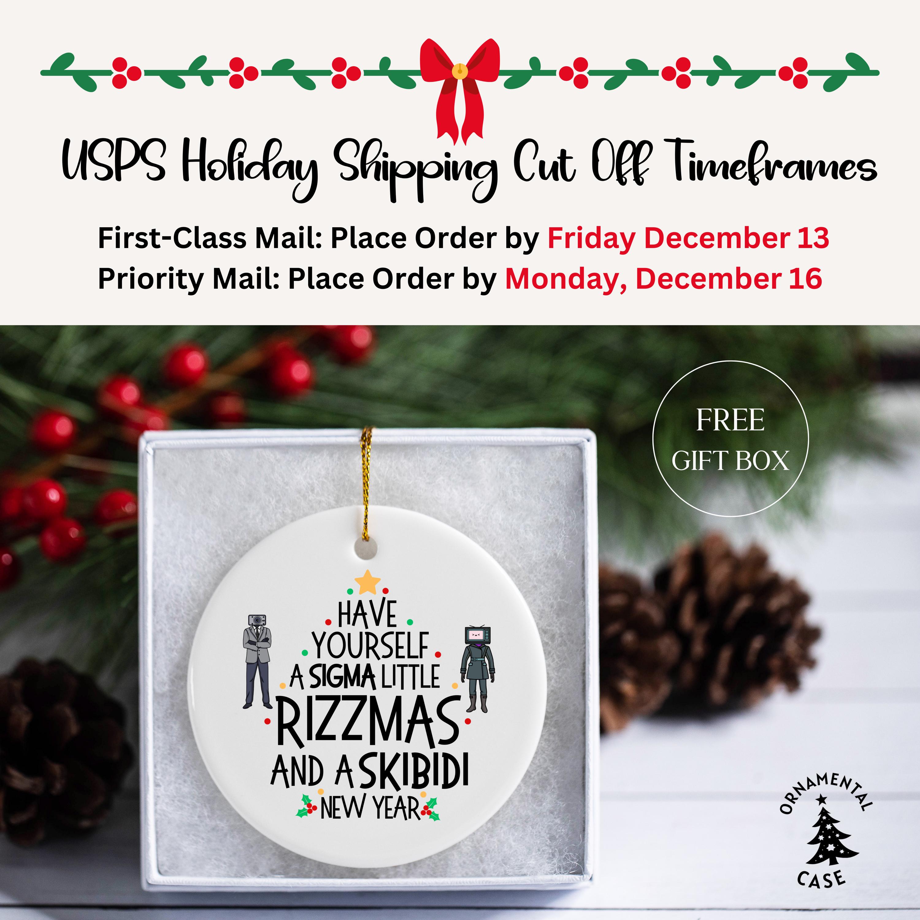 Sigma Rizzmas Teenage Ornament 2024, Funny Meme Christmas Ornament ...