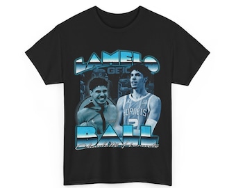 Vintage Bootleg Rap Tee - LaMelo Ball Shirt for Hip Hop Fans - LaMelo Ball Bootleg Rap Style T-Shirt - Vintage Hip Hop Graphic Tee