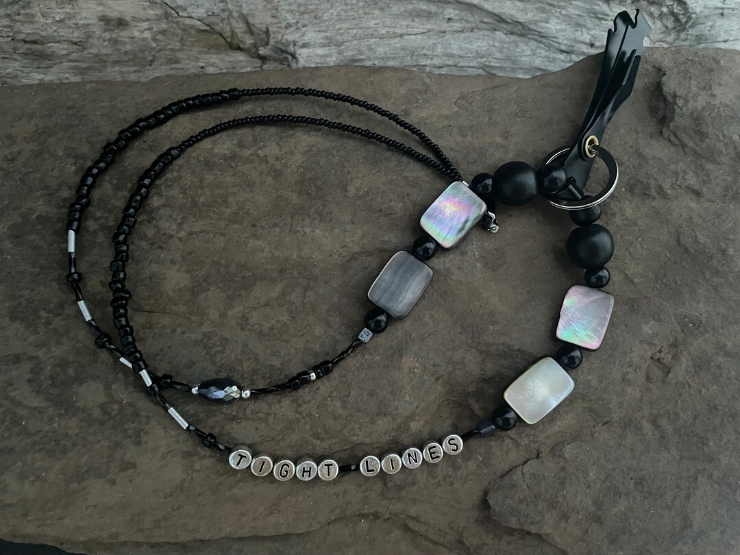 Fishing Necklace Fish Necklace Angler Tight Lines Good Luck Free Gift W ...