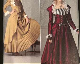 Simplicity 2172 Sizes 14 16 18 20 22 Misses Steampunk Victorian Gothic Cosplay Costume Coat Skirt Bustier Sewing Pattern Uncut FF