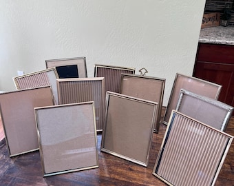 Vintage Lot of 8 x 10 Ornate Gold Tone Brass Metal Picture Frames - Various Sizes Available - Sold Individually - FREE SHIPPING