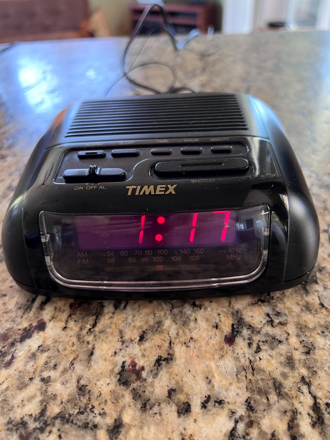 1990s Timex Digital AM/FM Alarm Clock Radio Battery Backup Snooze ...